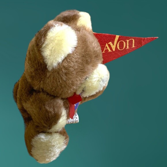 Russ Berrie Mini Teddy Bear #245 Nutshells Brown 4.25" Avon Made in Korea Vtg - Picture 4 of 10